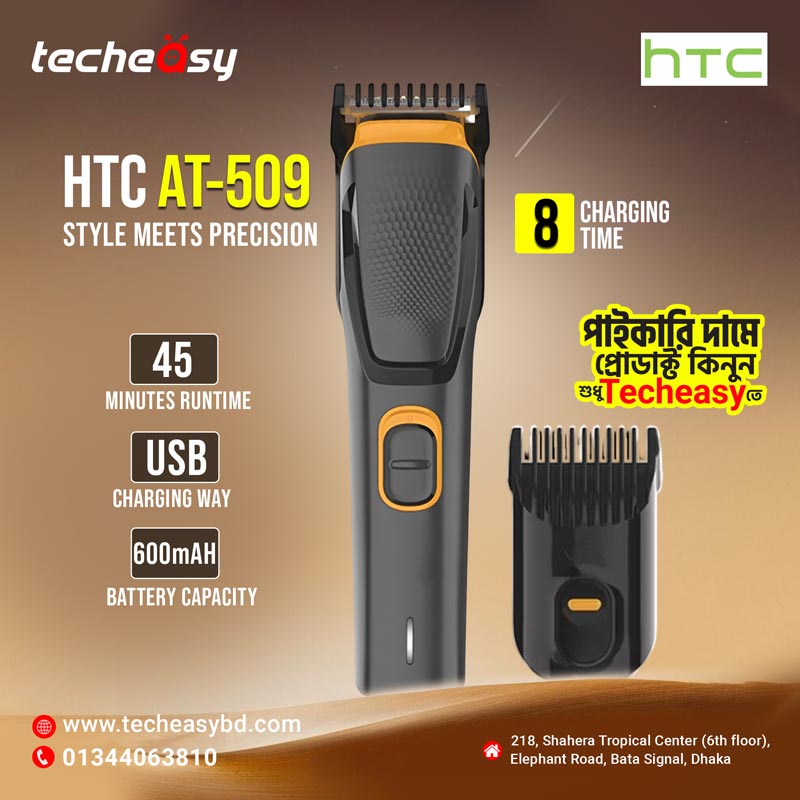 HTC-AT-509-trimmer HTC AT-509 Rechargeable Men’s Beard Trimmer