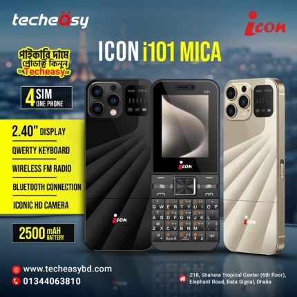 Icon i101 Mica Button Phone Four SIM